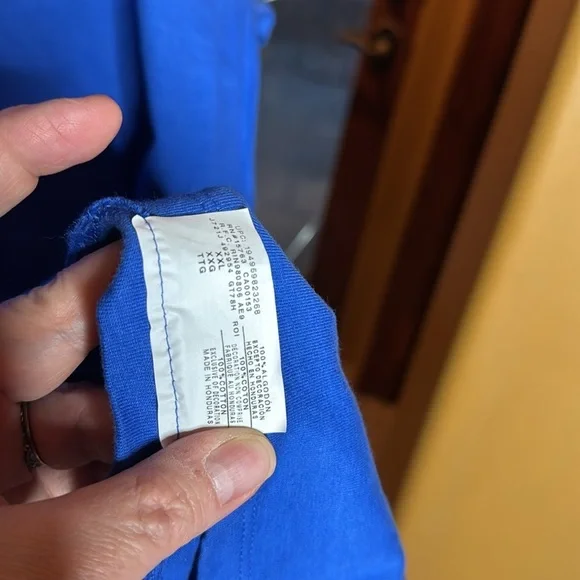 NWT Champion Men's Logo Graphic Long Sleeve T-Shirt Royal Blue/Yellow Size 2XL - Picture 10 of 12